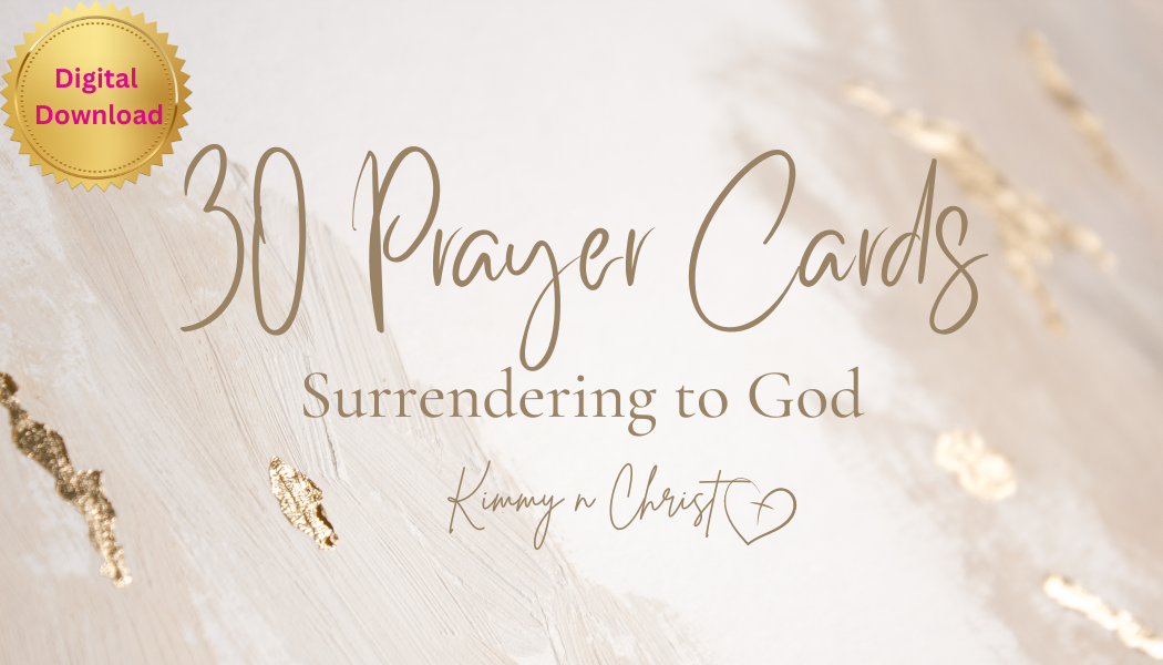 30 Printable Prayer Cards - Surrendering to God